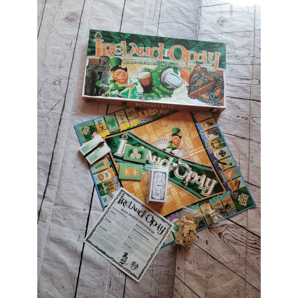 Irelandopoly A Game celebrating the Emerald Isle by Late for the Sky complete